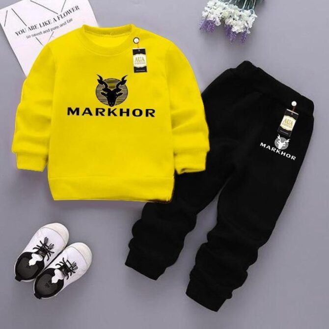 Fleece Suit for Kids - Yellow