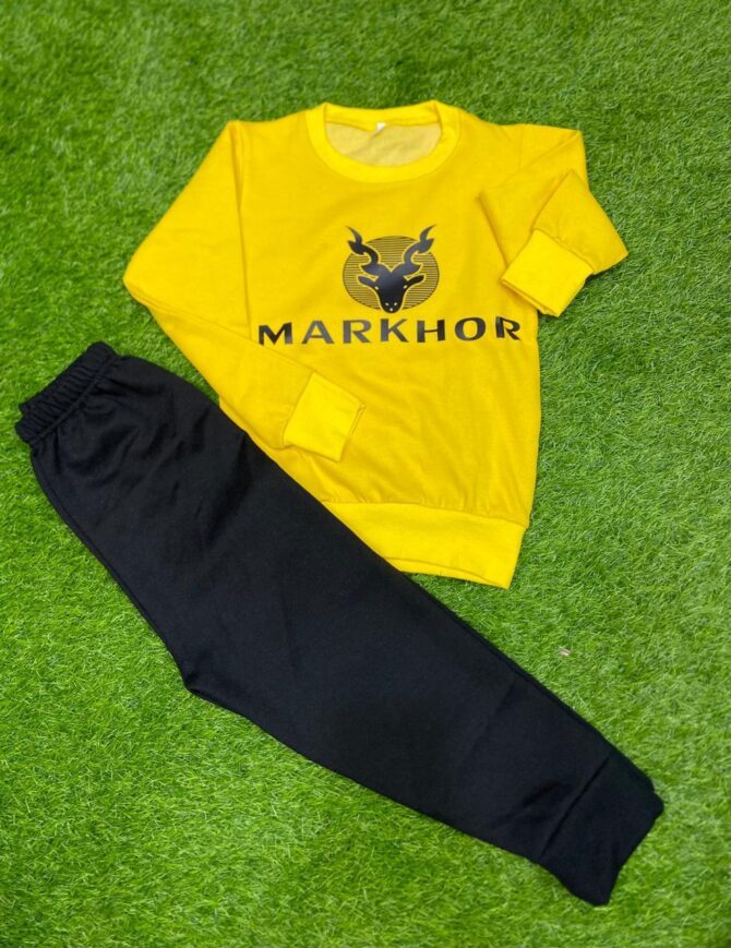 Fleece Suit for Kids - Yellow