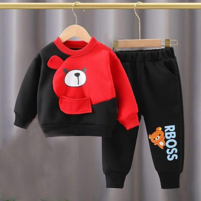 Fleece Track Suit for Boys - Printed