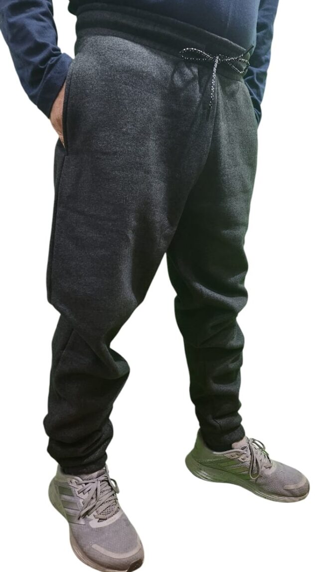 Winter Fleece Trousers For Men (Charcoal)