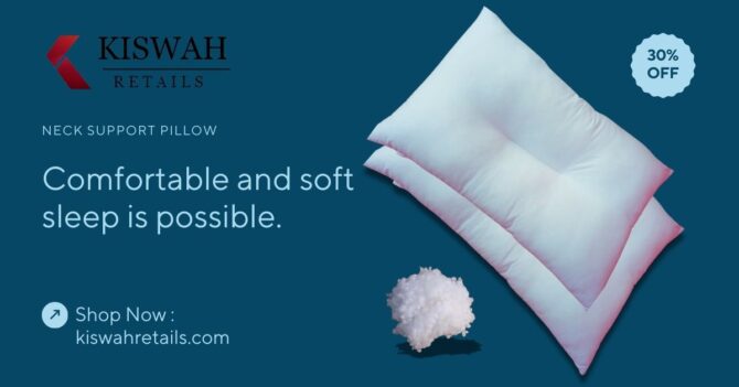Neck Support Soft Filled Pillow - Ball Fiber