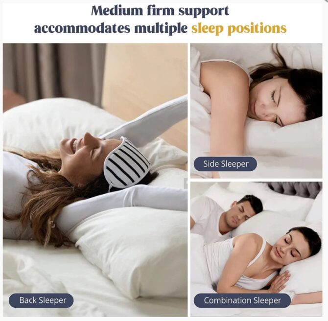 Neck Support Soft Filled Pillow - Ball Fiber